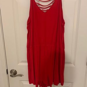 Red romper